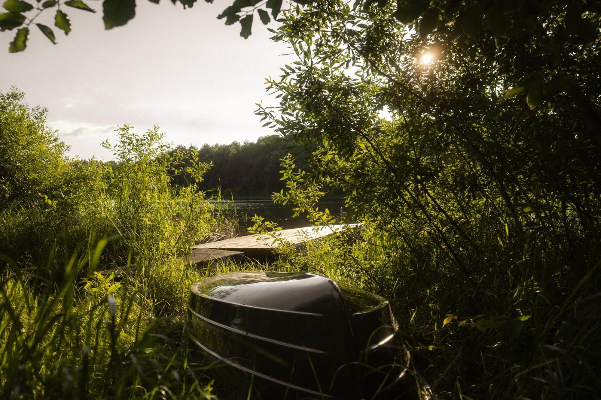 Domek Dla Pary Kaszuby Linia Brzegowa Jezioro Prywatny Las Roztoka  Exterior photo
